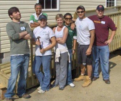 Volunteer work for Habitat for Humanity